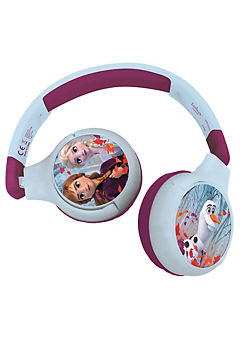 Disney 2-in-1 Bluetooth® & Wired Comfort Foldable Headphones with Kids Safe Volume Frozen Design