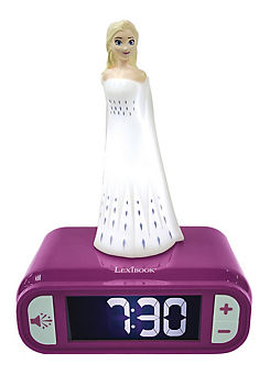 Disney Frozen Elsa Alarm Clock with Night Light 3D Design