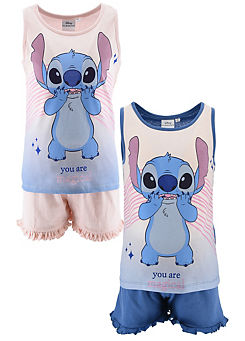 Disney Lilo & Stitch Pack of 2 Vest Pyjama Sets