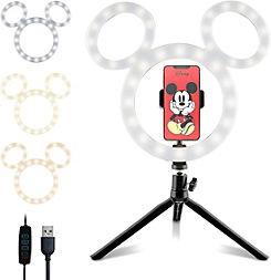 Disney Mickey Mouse Selfie Ring Light - 12ins LED Ring Light with Tripod