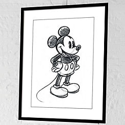 Disney Mickey Mouse Sketch Framed Print