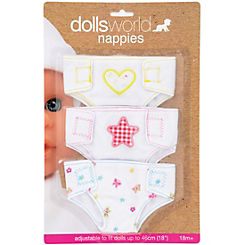 Dolls World Fabric Doll’s Nappies