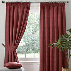 Dreams & Drapes Pembrey Pair of Pencil Pleat Lined Thermal Curtains