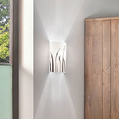 EGLO Rivato Wall Light in White & Chrome Decoration
