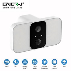 ENER-J Smart Wireless Floodlight Camera with Siren, APP Control
