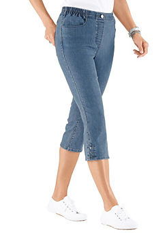 Elasticated Cropped Jeans
