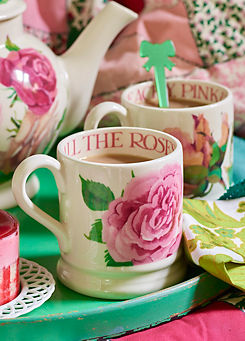 Emma Bridgewater Rose My Life Set of 2 Half Pint Mugs