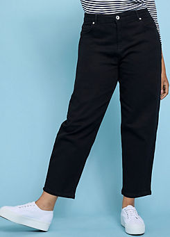 Feel Good Black Olivia Barrel Jeans