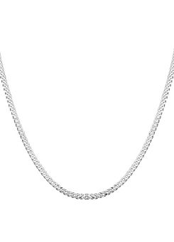 For You Collection Gent’s Sterling Silver Approx. 0.5 oz Curb Necklace