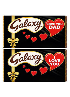 Galaxy Milk Choc Bar with LOVE YOU DAD Sleeve