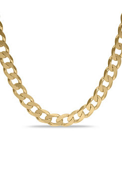 Gents Gold Plated Sterling Silver Neck Curb Chain