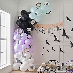 Ginger Ray Halloween Balloon Arch Decoration with Halloween Characters