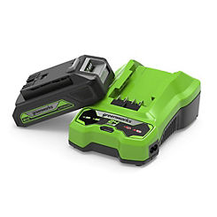 Greenworks 24v 2Ah Lithium-Ion Battery & 24V 60min Battery Charger Kit