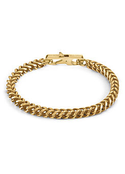 Guess My Chains Gents Gold Plated Bracelet