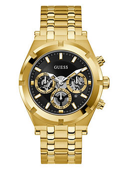 Guess Yellow Gold Plated Stainless Steel Bracelet Strap Watch
