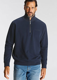 H.I.S Zip Collar Sweatshirt
