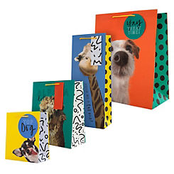 Hallmark Funny Animal Set of 4 Gift Bags