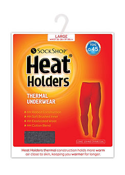 Heat Holders Men’s 1 Pack Long Johns - Charcoal