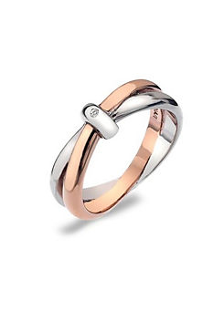 Hot Diamonds Eternity Interlocking Ring Size L