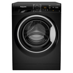 Hotpoint 9KG 1600 Spin Washing Machine NSWM963CBSUKN - Black