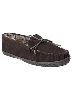 Hush Puppies Mens ’Ace’ Brown Slip On Slippers