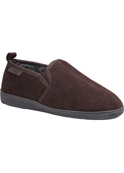 Hush Puppies Mens ’Arnold’ Brown Slip On Slippers