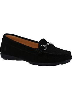 Hush Puppies Molly Snaffle Black Loafer Shoes