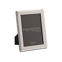 Impressions Silver Plated Curved 5 x 7 Inch Photo Frame