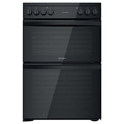 Indesit 60cm Electric Cooker - Double Oven