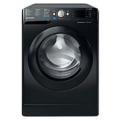 Indesit 9KG 1400 Spin Washing Machine BWE91496XKUKN - Black