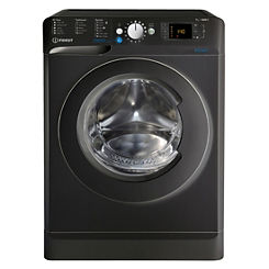 Indesit Innex 7KG 1400 Spin Washing Machine BWE71452KUKN - Black