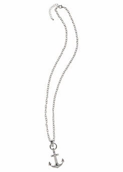 J.Jayz Long Anchor Pendant Necklace