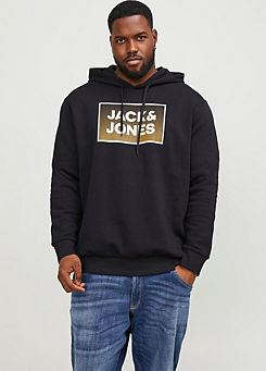 Jack & Jones Plus Size Logo Print Hoodie