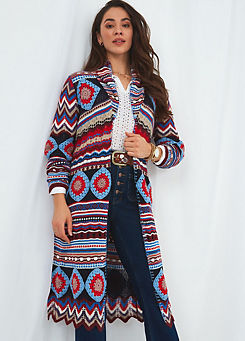 joe browns multicoloured cardigan