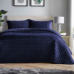 Kaleidoscope Hotel Collection Honeycomb King Size Bedspread