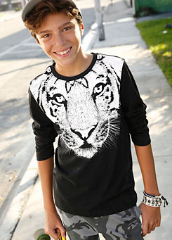 Kidsworld Tiger Print Long Sleeve Top