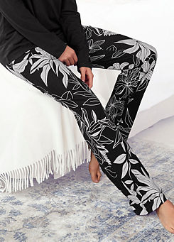 LASCANA Floral Print Sleep Trousers