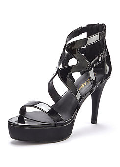 LASCANA Patent Style Strappy High Heel Sandals