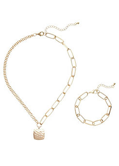 LASCANA Pendant Necklace & Bracelet Set