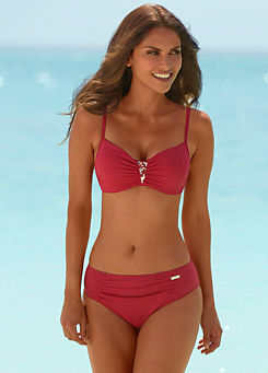 LASCANA Underwired Ruched Bikini with Adjustable Straps