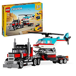 LEGO Creator Flatbed Truck With Helicopter Set