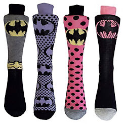 Ladies Batman 4Pack Comfy Sock Gift Set