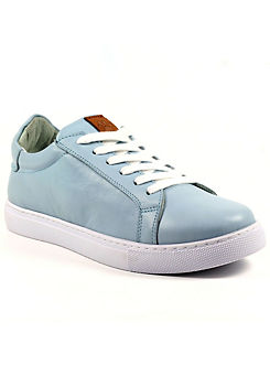 Lazy Dogz Piper Light Blue Leather Trainers