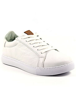 Lazy Dogz Piper White Leather Trainers