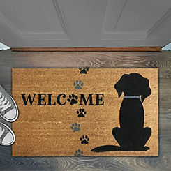 Likewise Rugs & Matting Gainsborough ECO Rubber Backed Welcome Pawprint Doormat