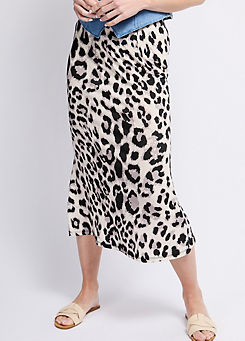 Little Mistress Leopard Print Midi Skirt by Vogue Williams