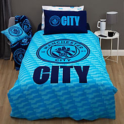 Manchester City FC Crest Reversible Duvet Cover Set