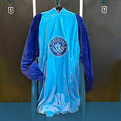 Manchester City FC Hugzee Wearable Hooded Fleece Blanket
