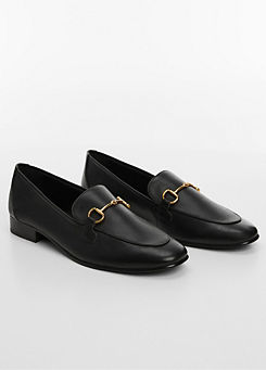 Mango Black Sino Loafers