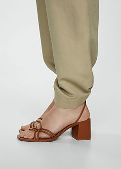 Mango Brown Luan Strappy Sandals